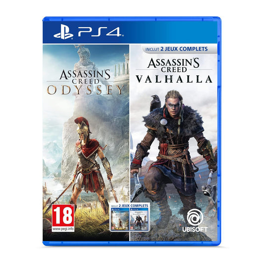 Compilation Assassin's Creed Odyssey + Assassin's Creed Valhalla FRA PS4