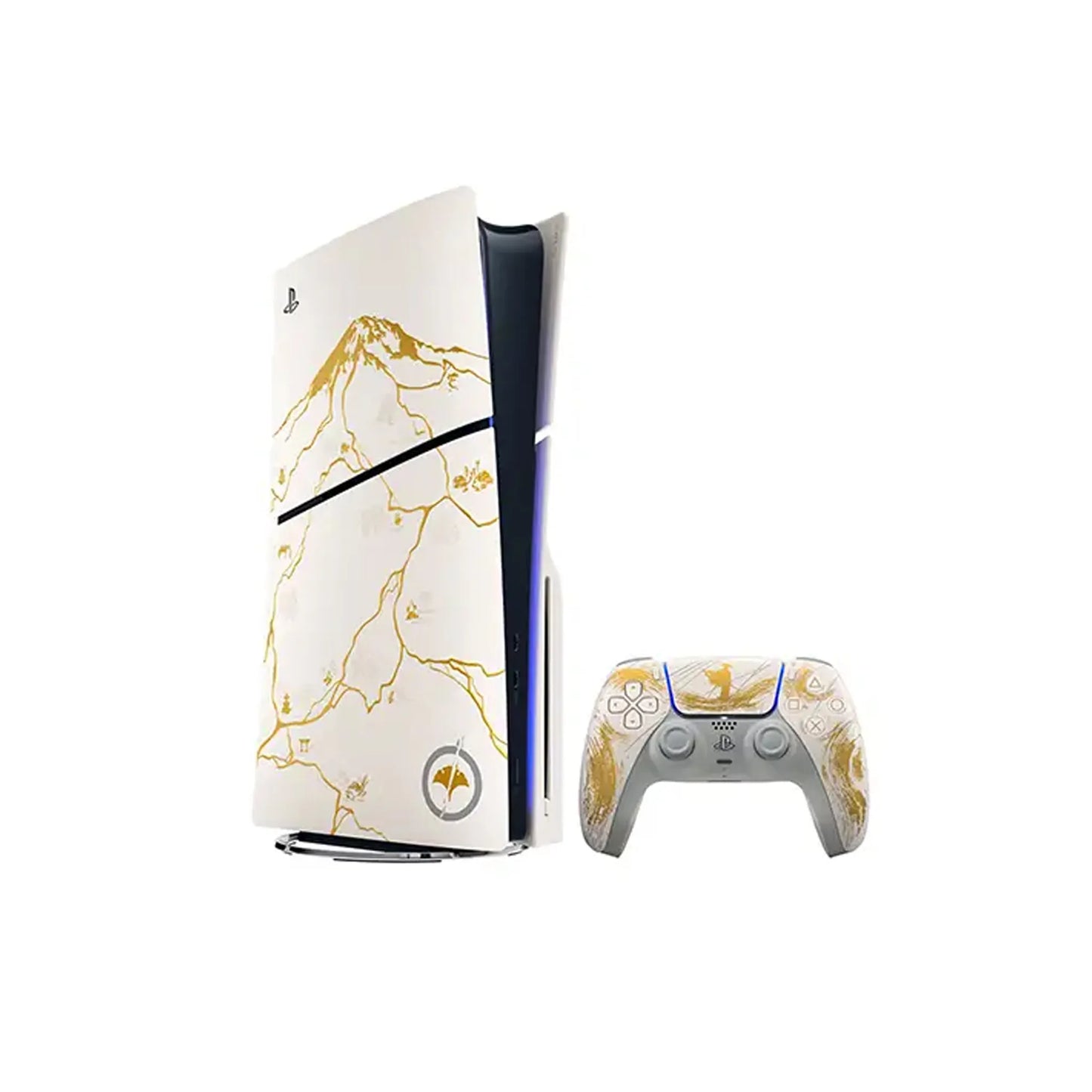 Pack Console Sony PS5 Slim Standard Gold - Edition limitée Ghost of Yōtei