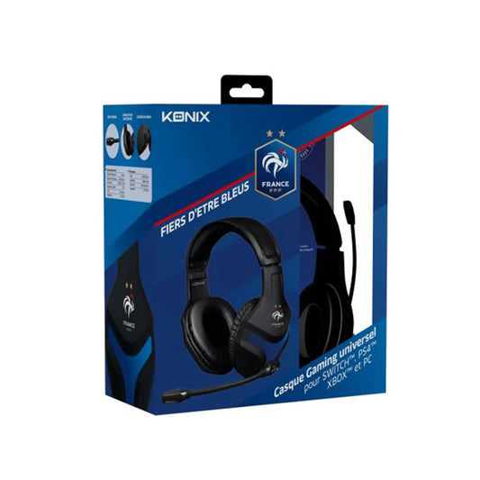 Casque Gaming Konix Noir Equipe de France