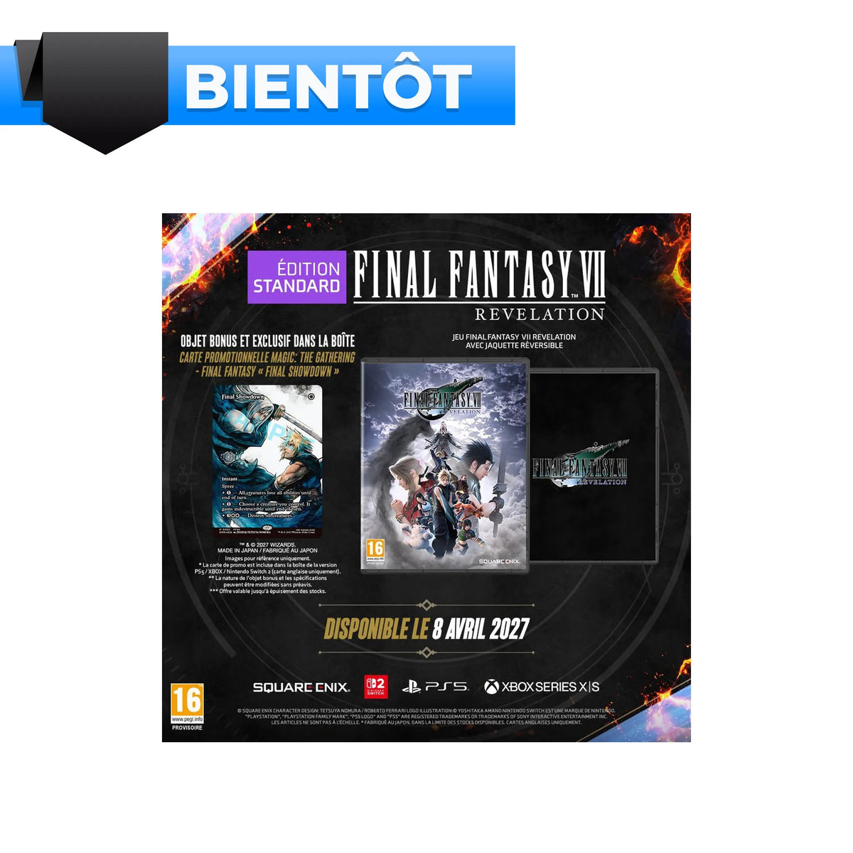 Final Fantasy VII Revelation Magic Card Edition PS5