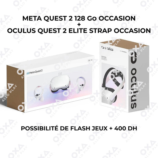 META QUEST 2 128 Go occasion + Oculus Quest 2 Elite Strap occasion