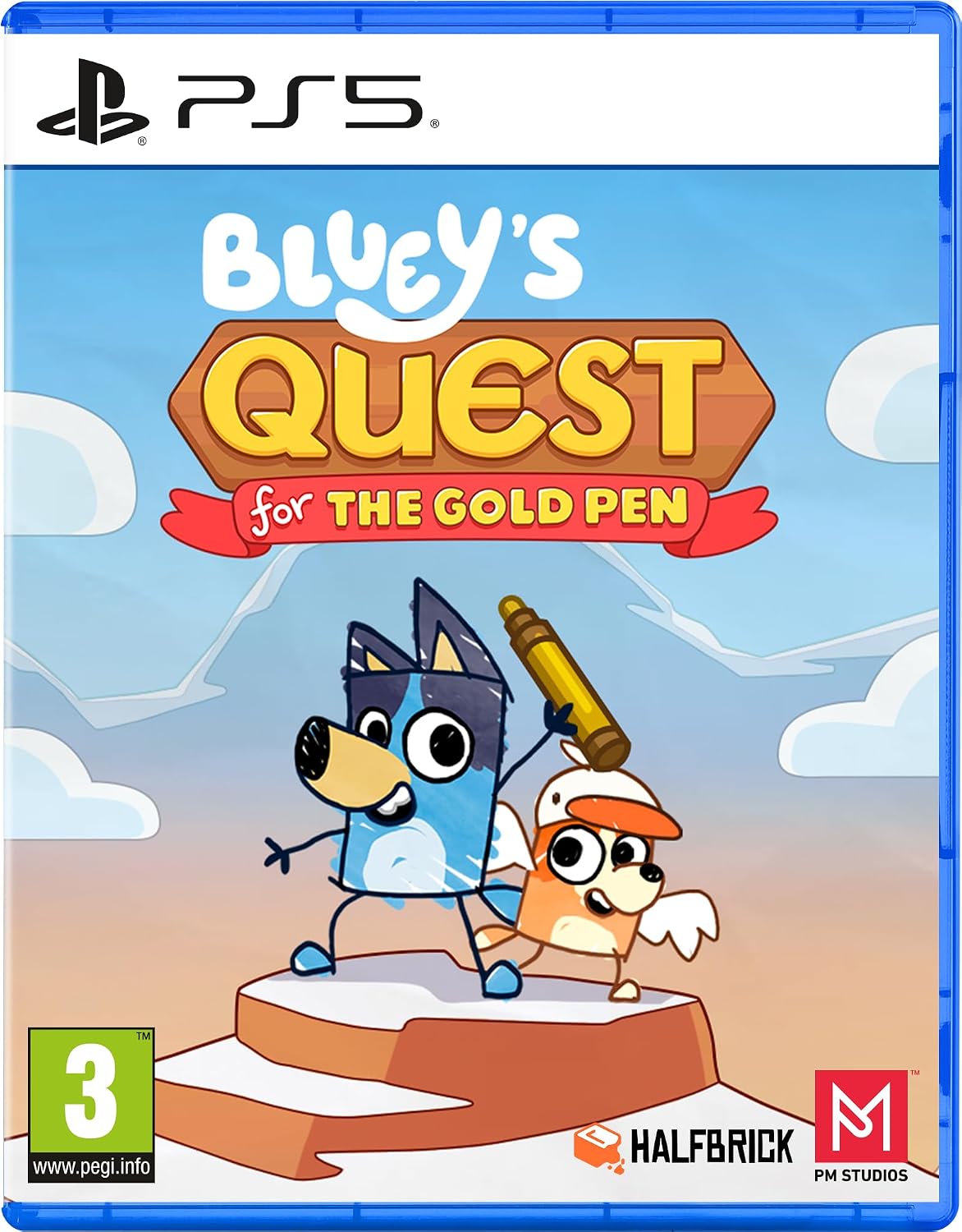 Bluey's Quest for the Gold Pen PS5 jaquette