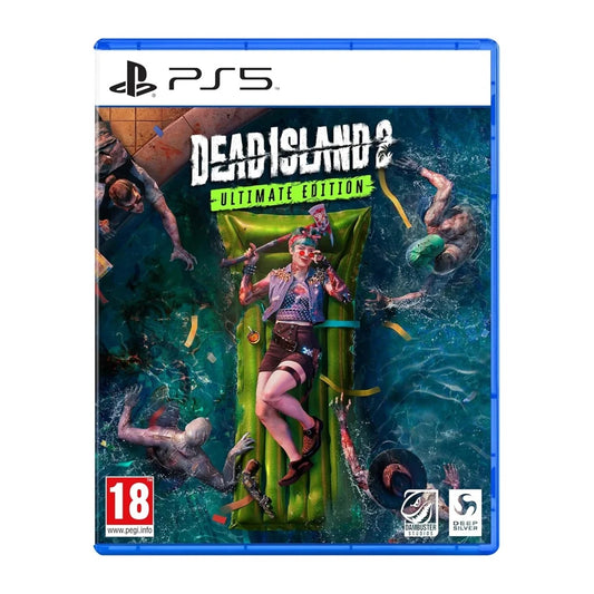 Dead Island 2 Ultimate Edition PS5 — jaquette centrée sur fond blanc