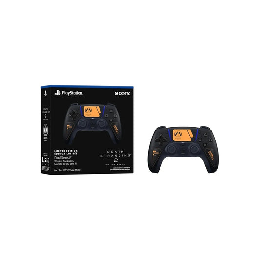 Manette DualSense Death Stranding 2 avec boîte — image centrée sur fond blanc