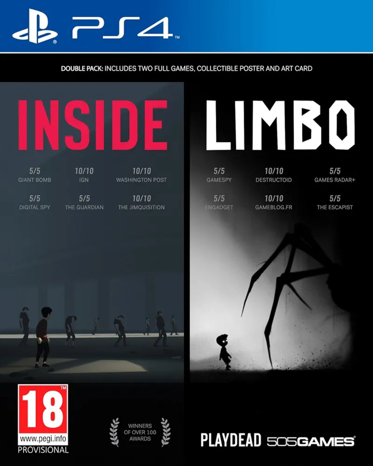 Inside & Limbo Double Pack PS4