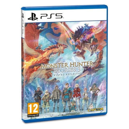 Monster Hunter Stories 3 Twisted Reflection PS5 — jaquette centrée sur fond blanc