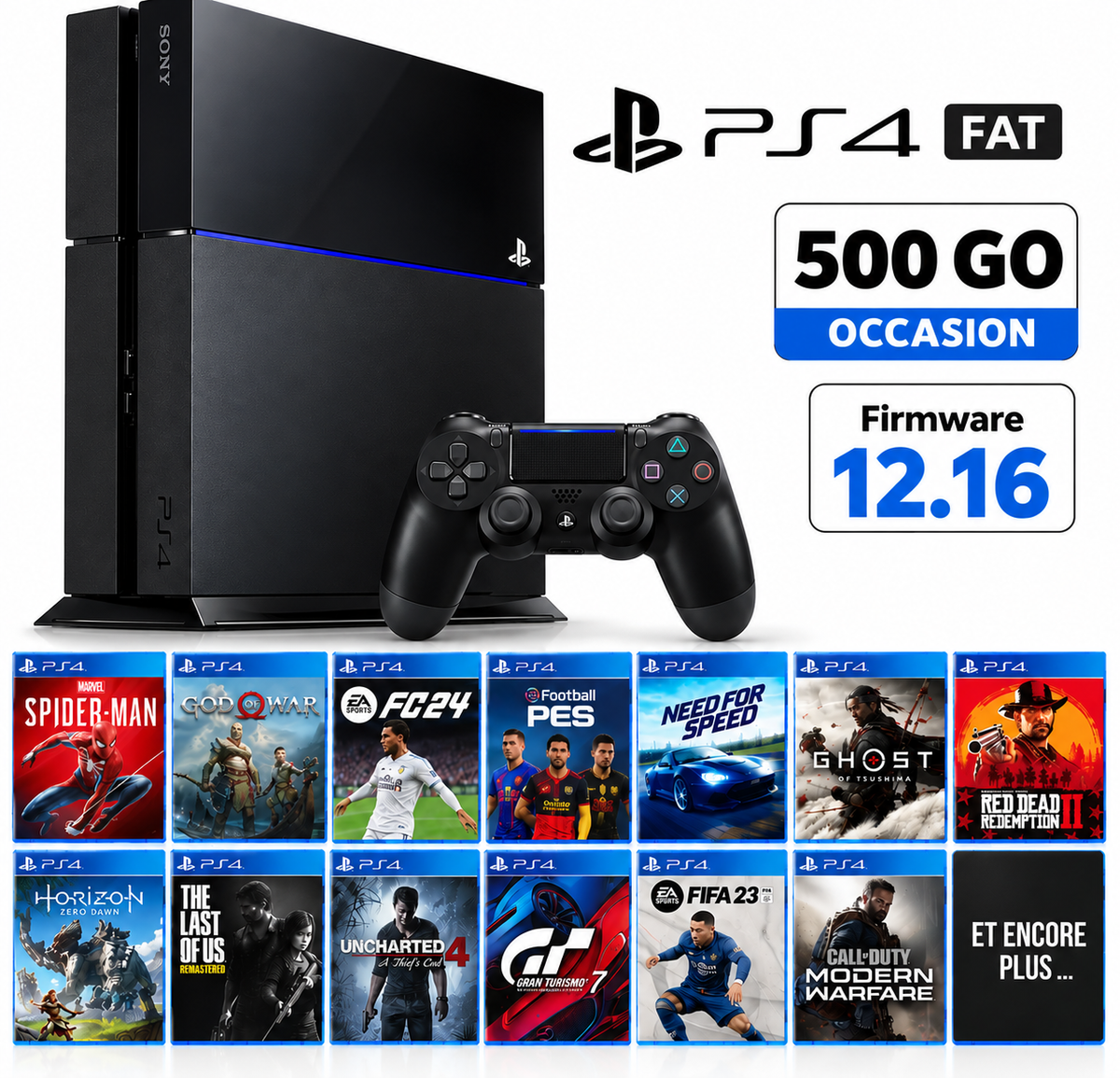 PS4 FAT 1216 FLASH 500 Go Occasion