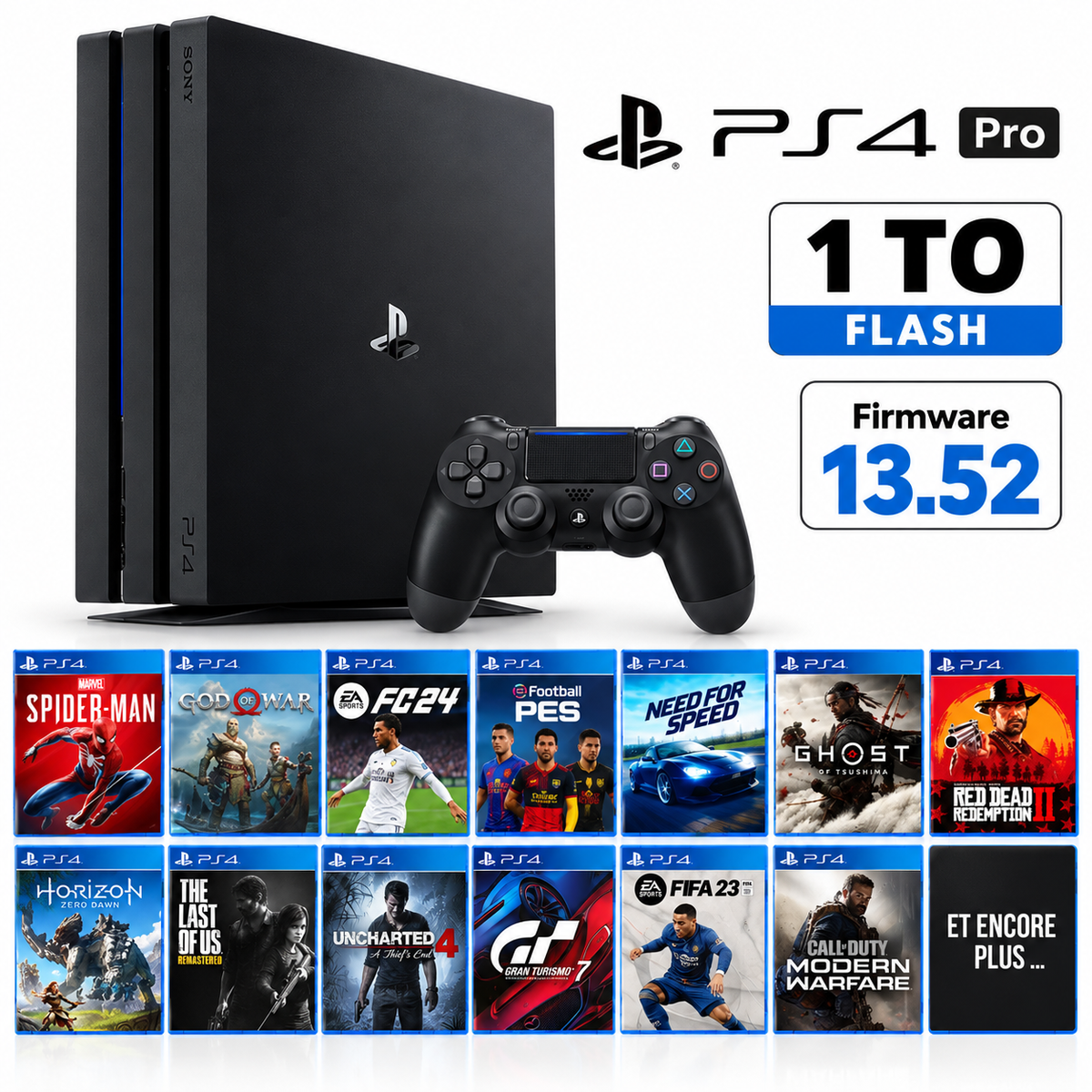 PS4 Pro 1 To FLASH Occasion