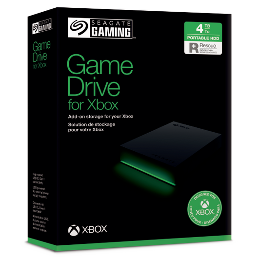 Carton Seagate Game Drive for Xbox 4TB