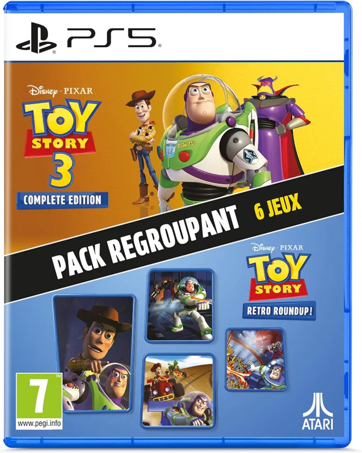 Toy Story 3 Complete Edition PS5 pack regroupant six jeux